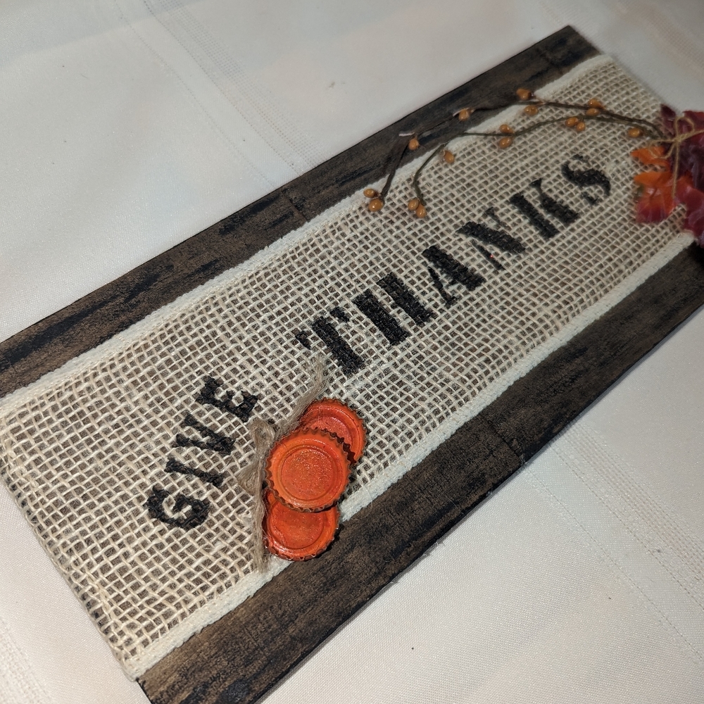 Give Thanks Sign - Picture 6 of 6